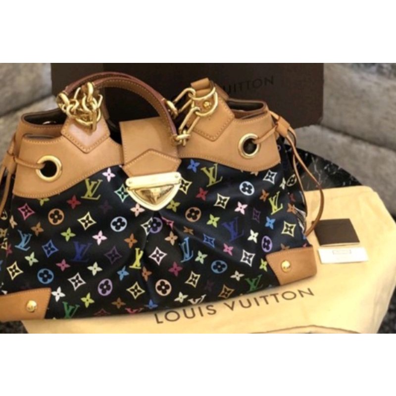 FAST SALE Preloved LV Ursula Multicolor Black 2007