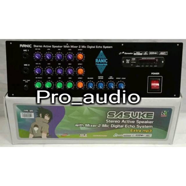 Kit Modul Mixer 2 channel Karaoke plus Panel mp3 player