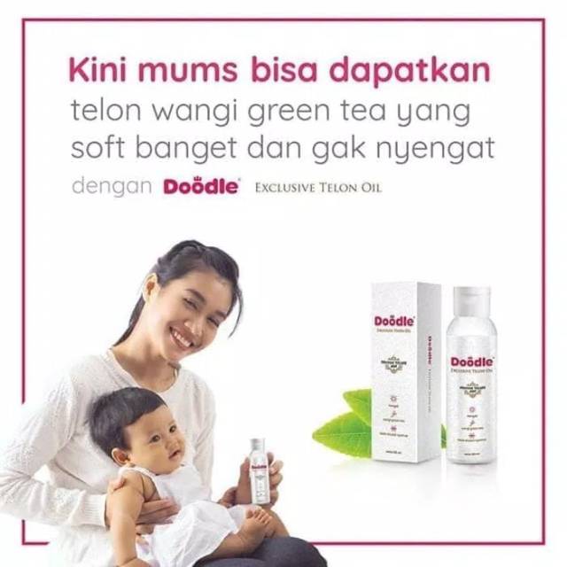 DOODLE Exclusive Telon Oil Aroma Green Tea Minyak Telon Bayi Wangi Greentea Baby Warming Oil