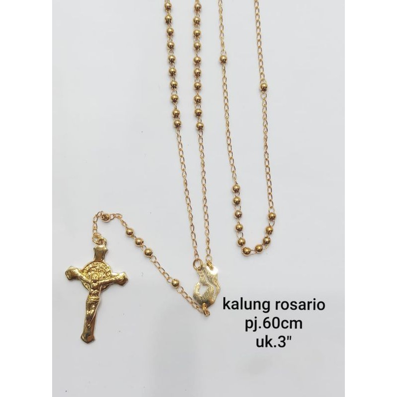 Kalung Rosario Emas Titanium82