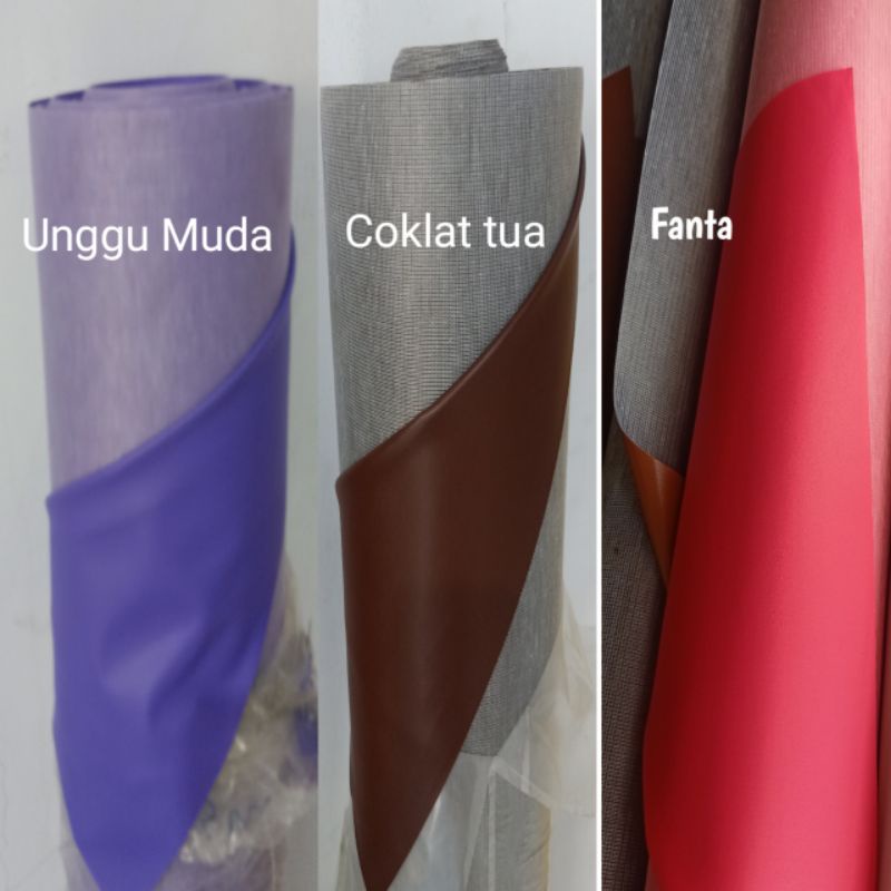 KULIT SINTESIS/KULIT IMITASI MOTIF POLOS bisa buat perlak bayi-2