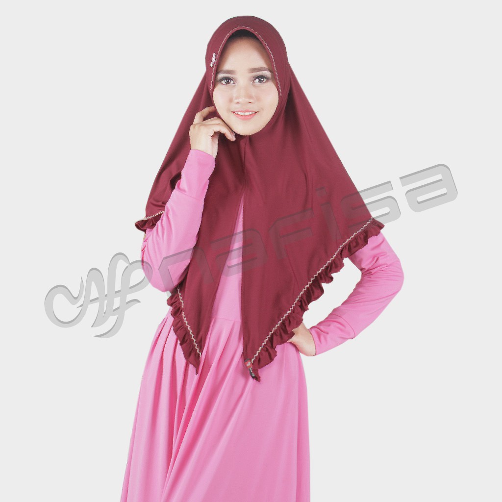 COD Jilbab Nafisa ELISKA/Hijab instan/Kerudung murah/Berkualitas/ Terlaris