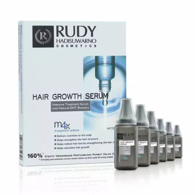 6 Pcs Rudy Hadisuwarno Hair Growth Serum / Serum Hairloss / Vitamin Rontok