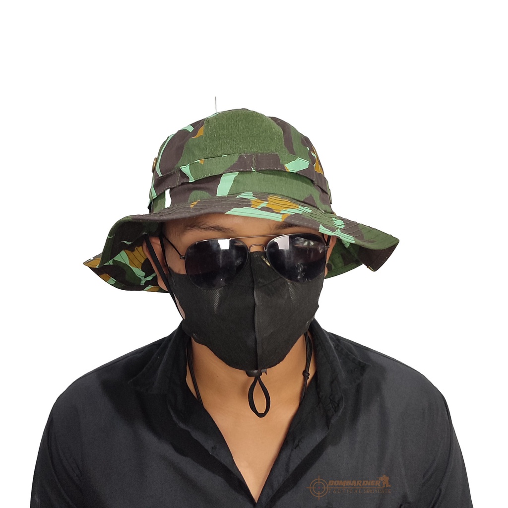 Topi import Topi Rimba Army | Topi Jungle Hat Tactical | Topi Gunung Outdoor | Topi Bucket | Topi Adventure loreng Brimob