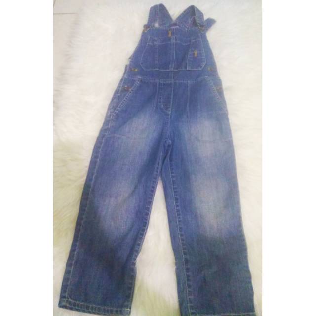 Celana jeans overall panjang/celana kodok anak