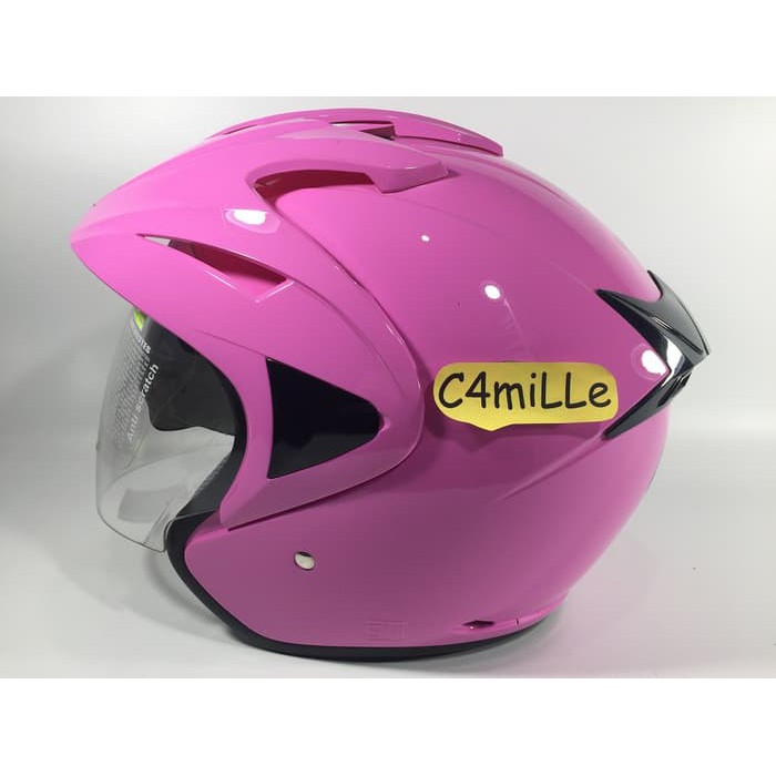 Helm Hiu Arrow Double visor PINK