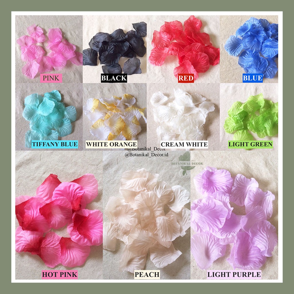  100pcs Artificial Rose Petals Kelopak  Mawar  Buatan 