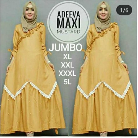 STOK TERBATAS NEW GAMIS JUMBO XL XXXL 5L   SETELAN HIJAB MODERN | GAMIS SYARI REMAJA L3 ...NO JILBAB