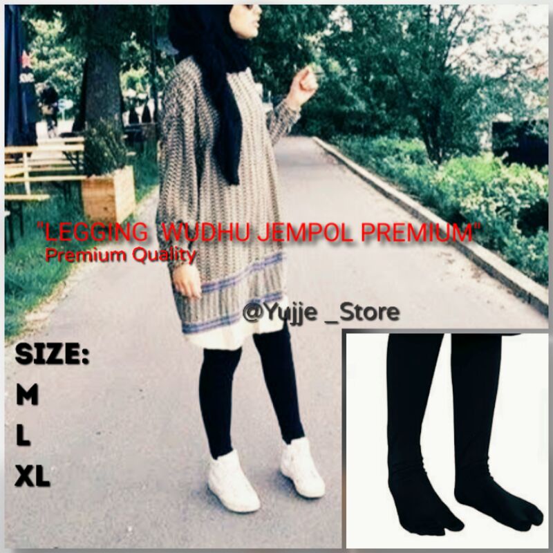 Lejing Wudhu Jempol Premium | Legging Wudhu Jempol Bahan Kaos Lembut | Laging Jempol | Legging Wudhu