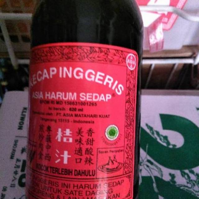 

Kecap inggris harum sedap 620ml