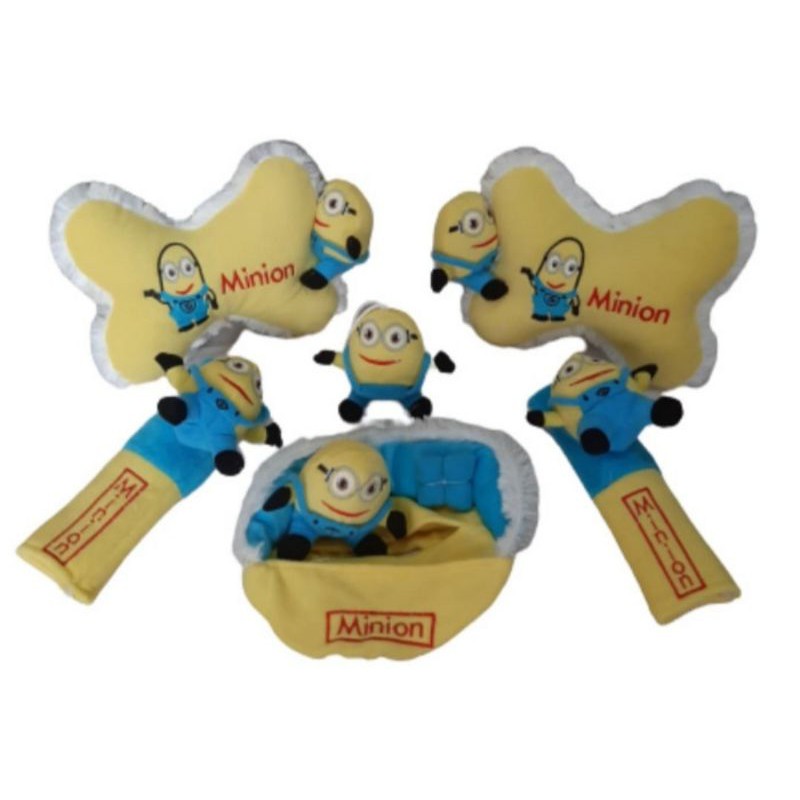 Bantal Mobil EXCELLENT 6 in 1 Boneka MINION