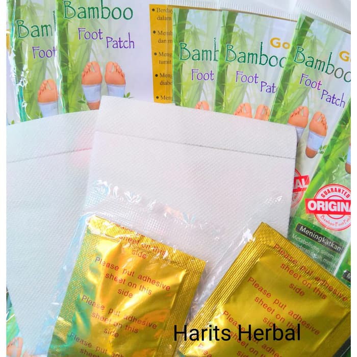 Original Beauty Koyo Kaki Bamboo Foot Patch Gold Promo 