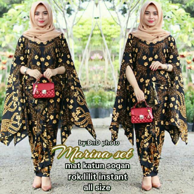 Kebaya Modern Hijab Remaja Style Modis Cantik Brokat Aurora Two Tone Terbaru Pink Mint Silver Biru