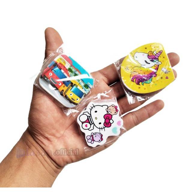 

Penghapus Karakter Eraser Ukuran 4-5cm Hello kitty Kuda pony Tayo