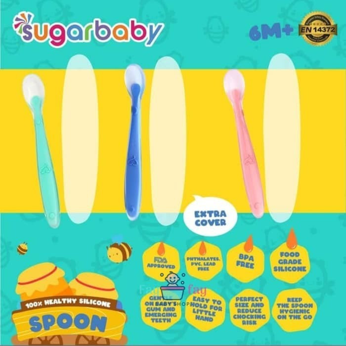 Sugar Baby Healthy Silicone Spoon With Cover