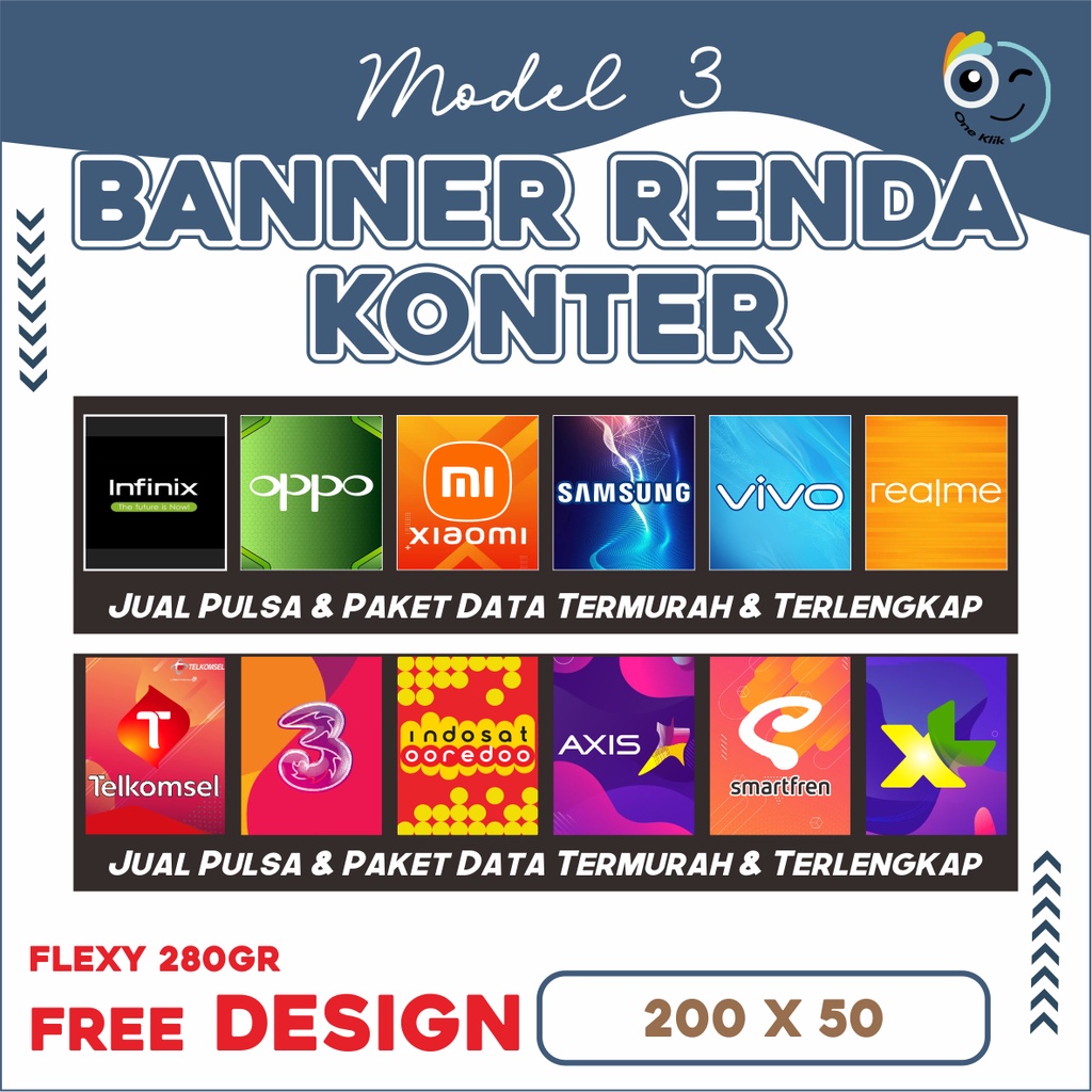 Jual Banner Spanduk Konter Murah / Renda Konter / Flag Banner Murah ...