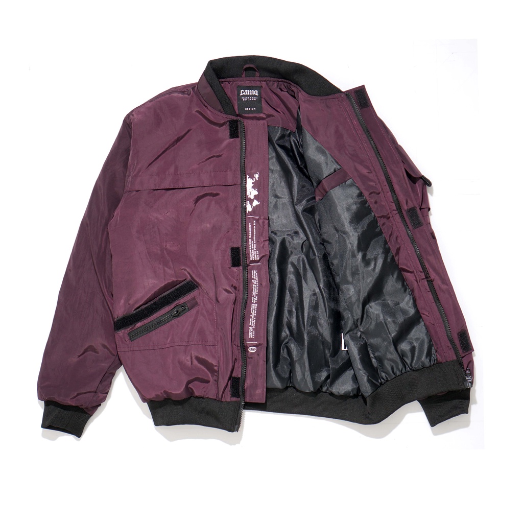 JACKET BOMBER 7927 MAROON | CAMO WARBROKE