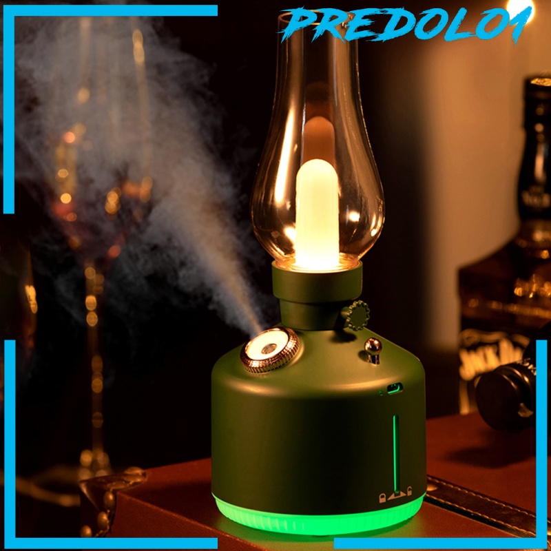 [PREDOLO1] Humidifier Creative Kerosene Lamp Essential Oil Diffuser Humidifier Mute Colorful Night Light for