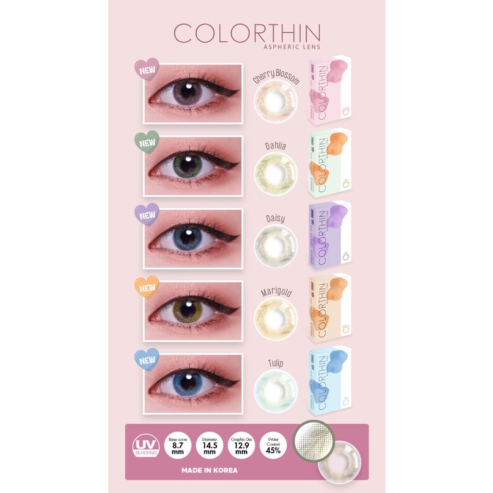 SOFTLENS MINUS X2 COLORTHIN DAISY, MARIGOLD &amp; TULIP