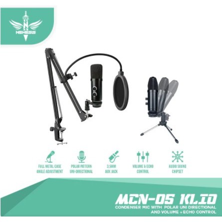 NYK MCN-05 KLIO Microphone Condenser - Hitam