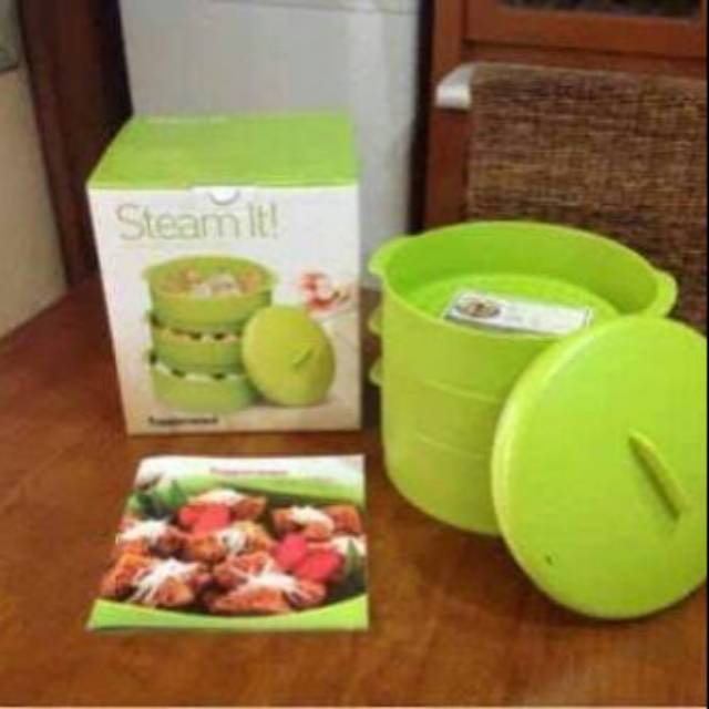 Steam It Green/Hijau ( Tupperware )