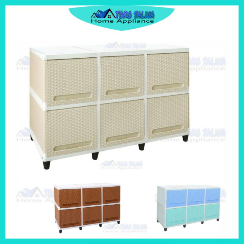 LEMARI PLASTIK/LEMARI PAKAIAN  FLIP SUSUN 2/RAK TV MINIMALIS/DRAWER BOX FLIP