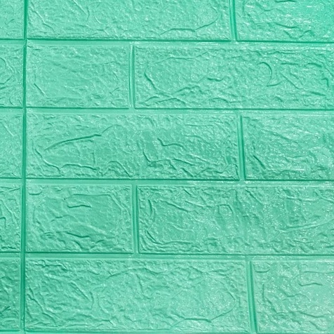 ❄ TMALL ❄ R461 Wallpaper Dinding Foam 3D / Stiker Wallpaper Dinding Mini Dekorasi / Wallpaper 3D-HIJAU MUDA