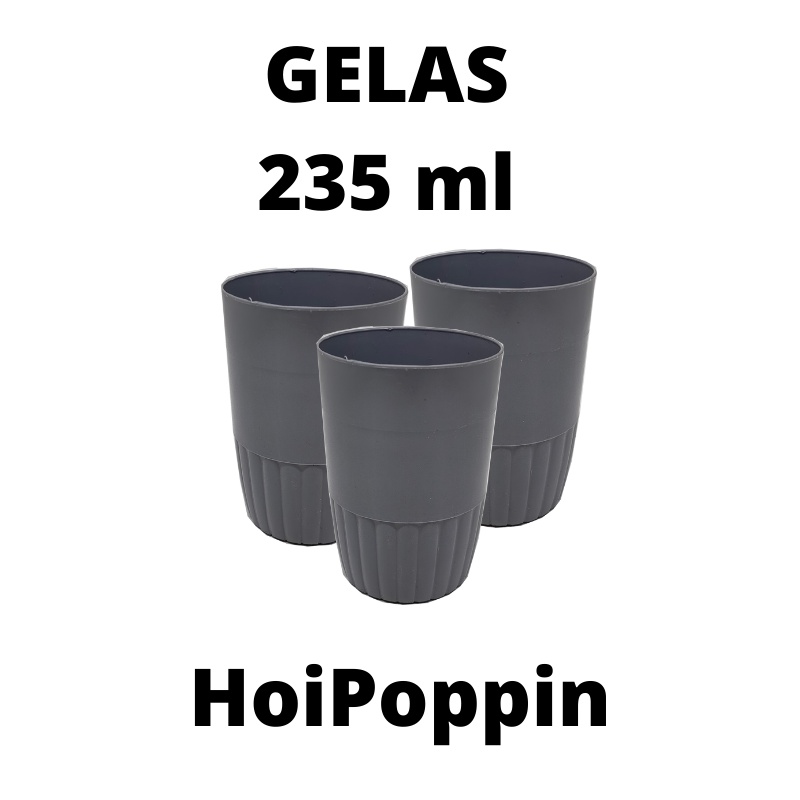 HPP - GELAS 250ML - GELAS ABU-ABU - GELAS PLASTIK - GELAS WARNA - GELAS TEH - GELAS PROYEK - GELAS KECIL - GELAS PLASTIK MURAH