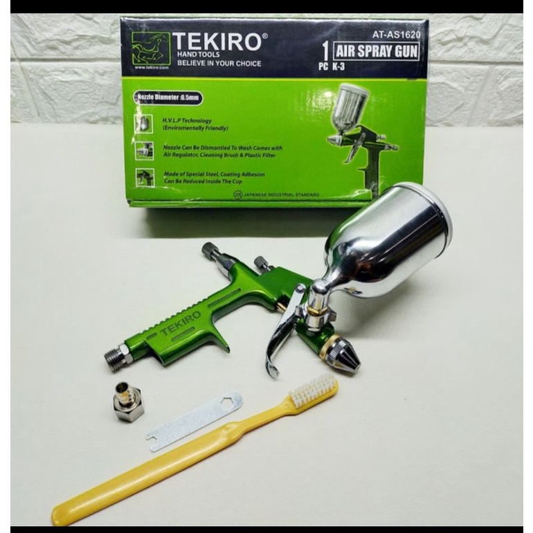 TEKIRO SPRAY GUN K3 SEMPROTAN CAT K3 KOMPRESOR TABUNG ATAS AIR BRUSH