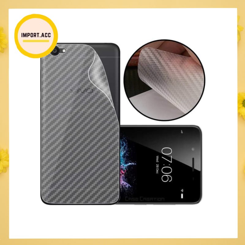 SKIN KARBON HANDPHONE ANTI GORES BELAKANG HANDPHONE TYPE Y VIVO y95, y93 ,y81,y71,y17,y83