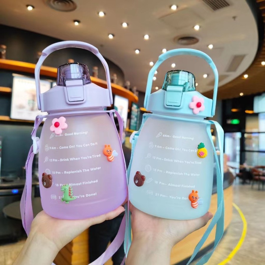 Botol Minum Viral korea1300ML 1.3L Korea VIRAL Gemoy Gradiasi Pastel Viral