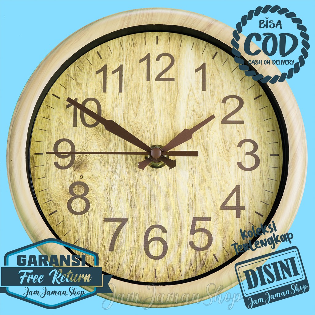 Jam Dinding Polos Minimalis Platinum PM-2057 Bagus Hiasan Dinding 17cm Garansi Free Return
