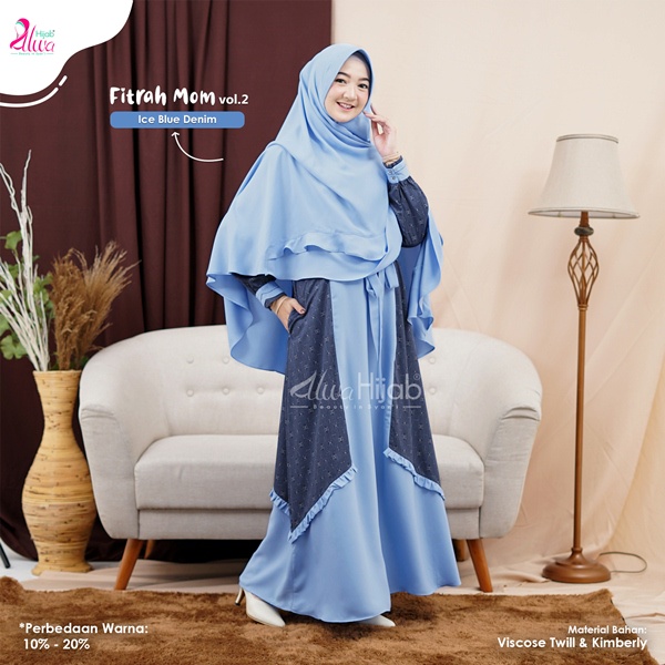 Gamis FITRAH FAMILY BY ALWA HIJAB | Gamis Set Khimar | Gamis Dewasa Terlaris | Gamis Premium Kekinia