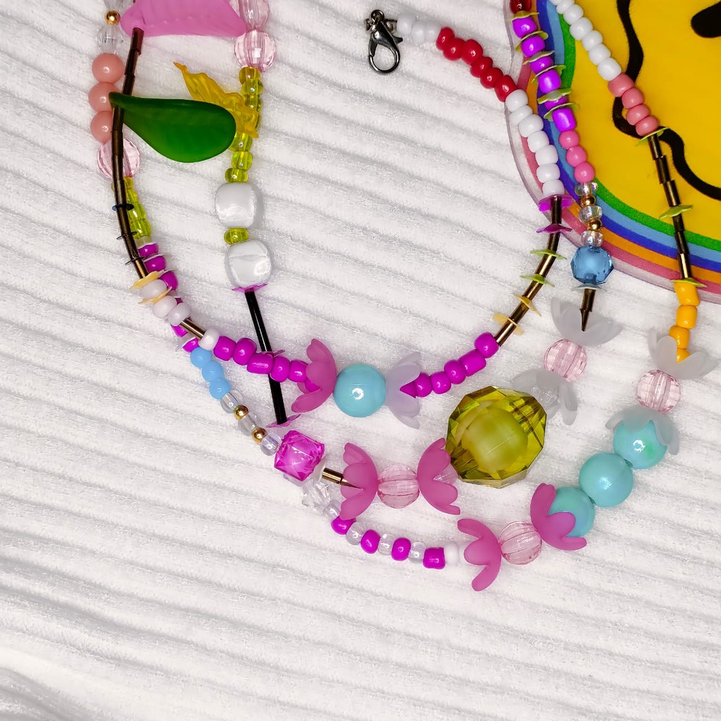 necklace beads vlowery/Kalung manik/Choker necklace