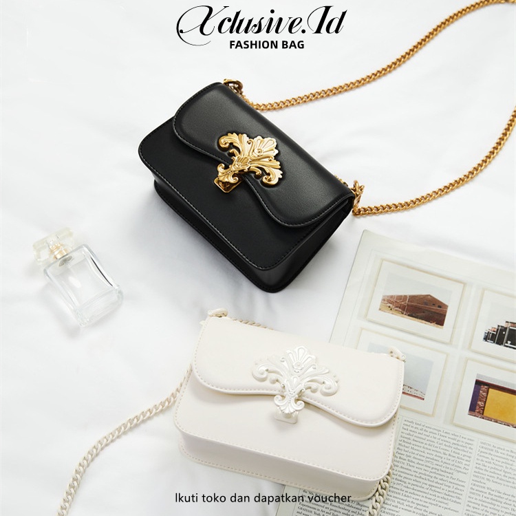 TAS SELEMPANG WANITA MODEL MERIAH WITH CHAIN STRAP CK02206008