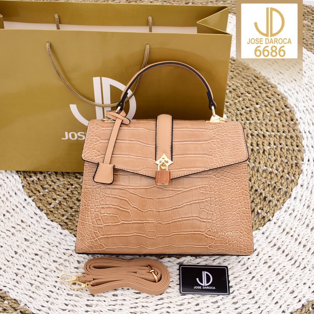 TAS WANITA HAND BAG JOSE DAROCA CROCO ~ 6686 ~ (RESTOCK)