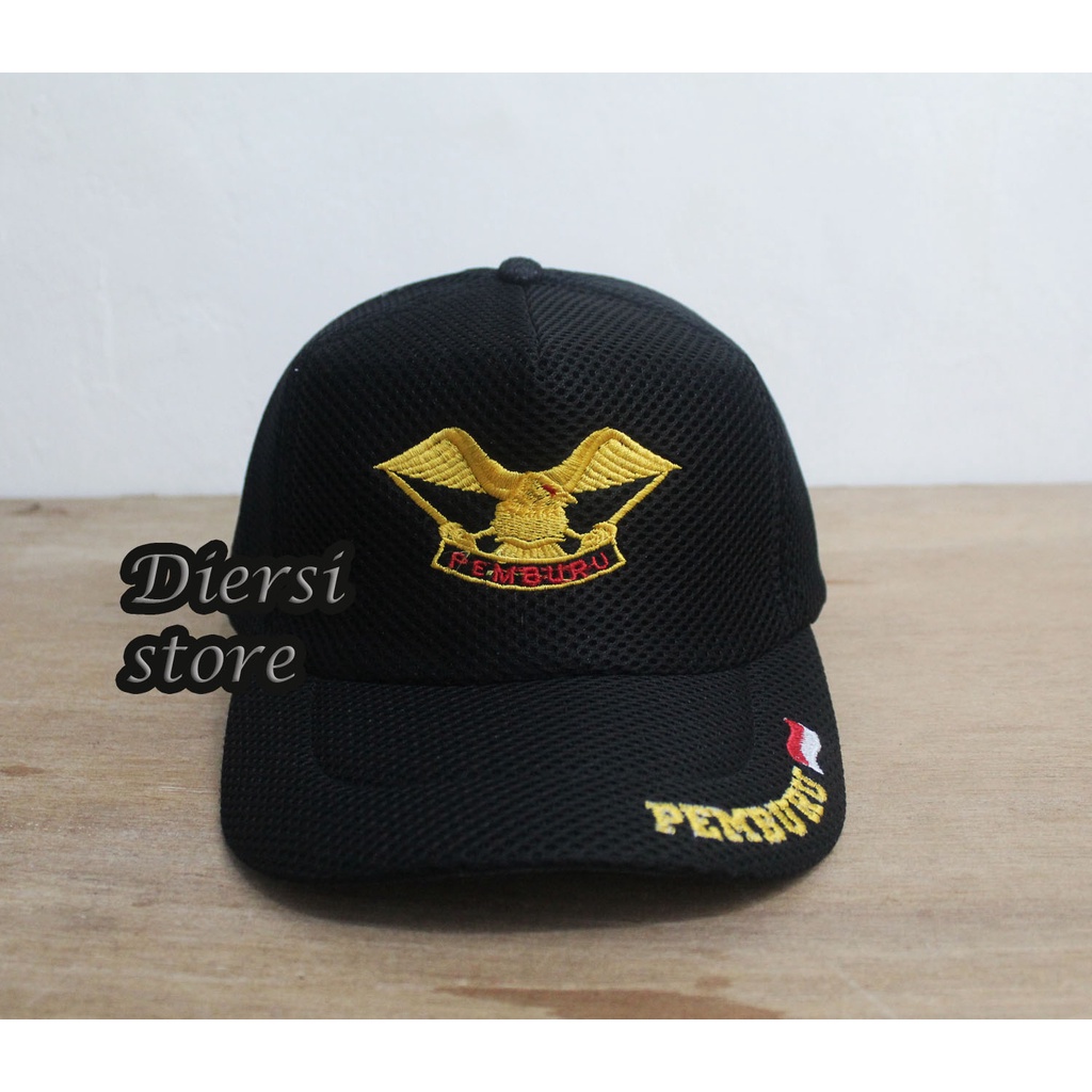 DIERSI STORE TOPI DOUBLE MESH BORDIR PEMBURU/TOPI PEMBURU BORDIR/TOPI SNIPER