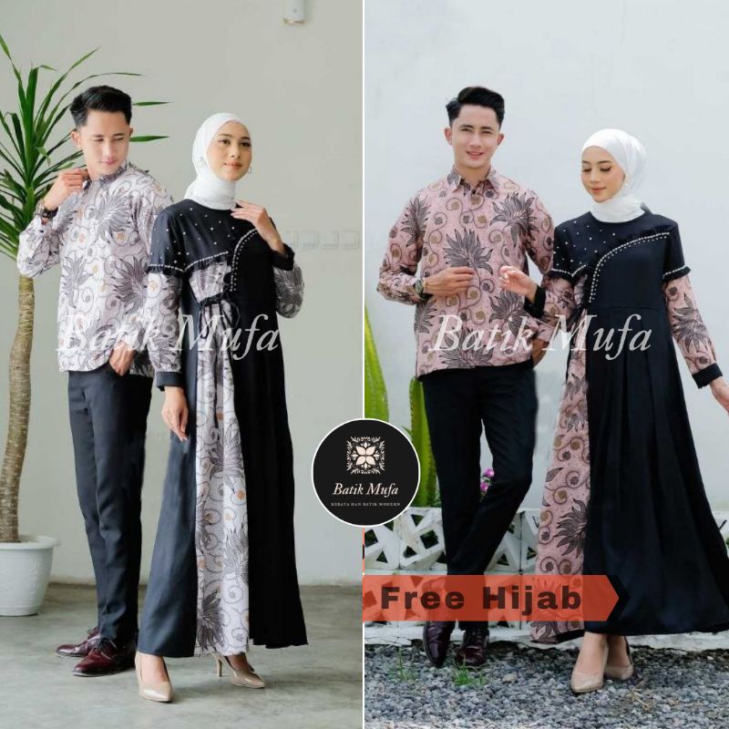 ORIGINAL NEW GAMIS COUPLE MOZA DRESS BAJU LEBARAN TERBARU 2022 GAMIS LEBARAN COUPLE DRESS KEKINIAN