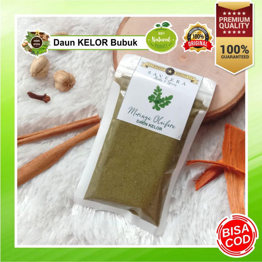 Jual DAUN KELOR BUBUK SERBUK KELOR MORINGA Uk Sachet BERSIH