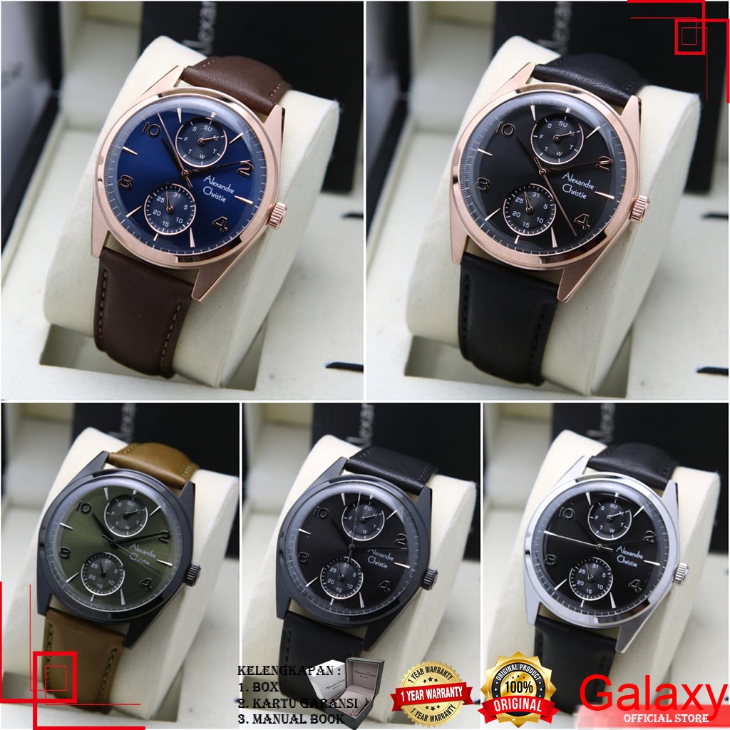 ALEXANDER CHRISTIE PRIA ORIGINAL JAM TANGAN ALEXANDRE CHRISTIE PRIA JAM ALEXANDER CRISTIE AC 6579