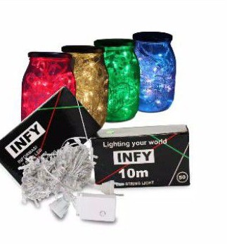 Lampu tumblr led 10 meter warna warni box /lampu hias tumbler