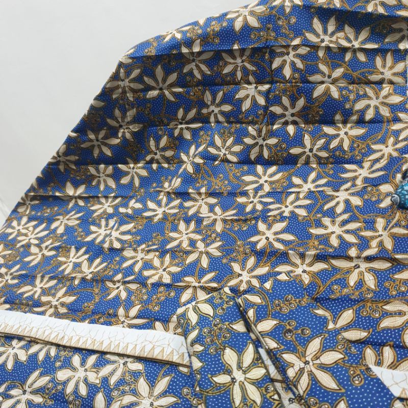 Kain Banyumas Batik Biru Manis / Kain Bahan Motif Banyumasan Mori Prima