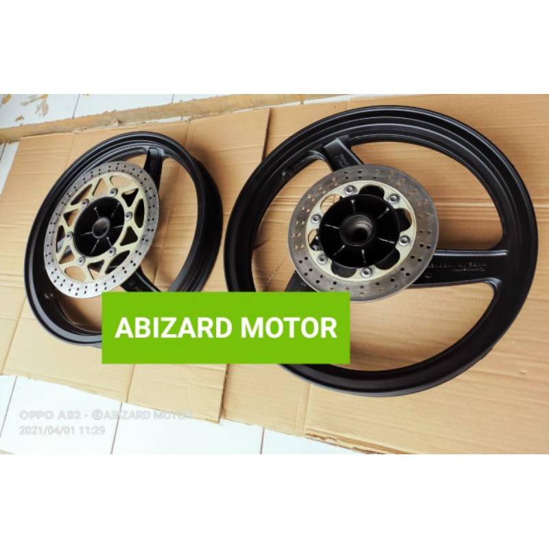 velg racing kawasaki ninja RR original depan belakang pnp kawasaki ninja R
