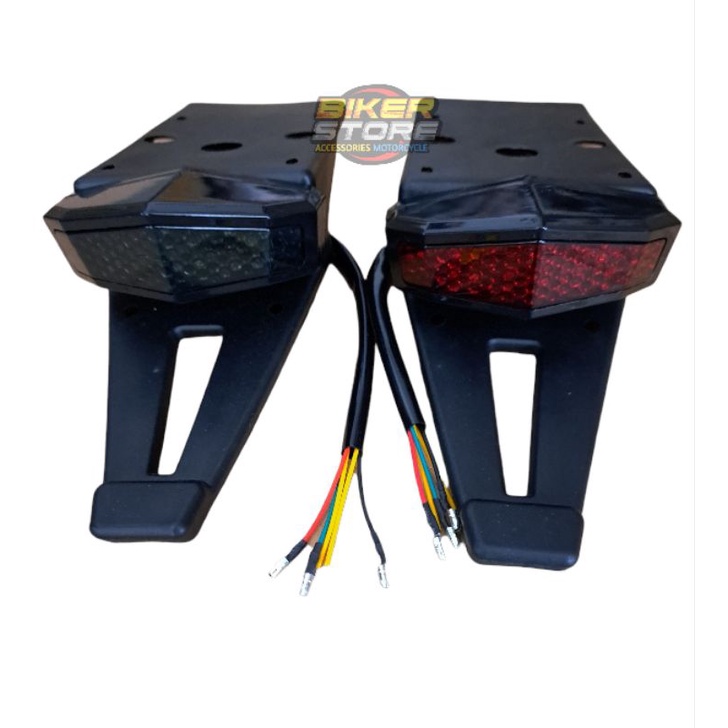 Lampu Stop - Klx 150 - Dtracker - Trail - Stoplamp Led 3 In 1 - Buntut Spakbor Belakang