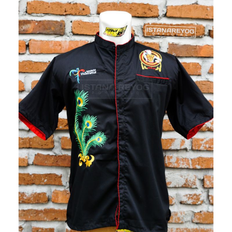 KEMEJA / HEM BORDIR MOTIF JATHIL JATHILAN BAJU REOG PONOROGO