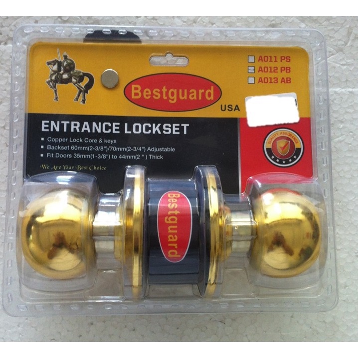 Kunci Pintu Bestguard kunci putar WC A012 GAGANG KUNCI PUTAR BULAT