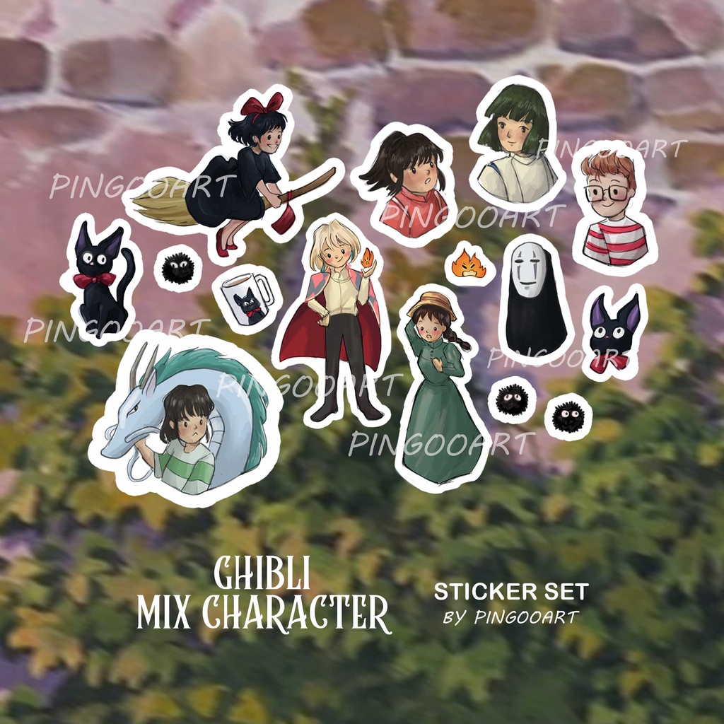 

Pingoo - Ghibli Mix Characters Set (Howl's Moving Castle, Spirited Away, Kiki's Delivery Service)