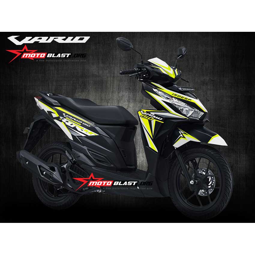 Decal Stiker Vario 125 150 Esp White Fresh Shopee Indonesia