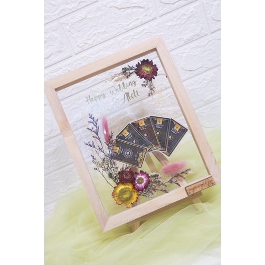PO 3 hari hadiah birthday wedding engagement anniversary, frame mahar, logam mulia frame gift