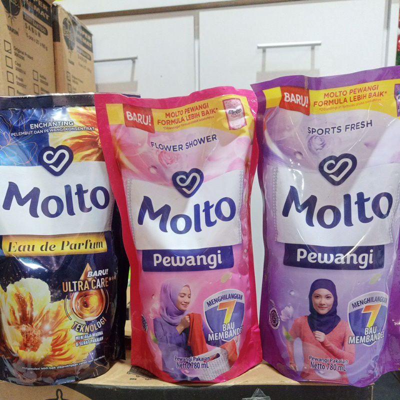 MOLTO PEWANGI PAKAIAN 450ml,720ml,780ml, 820ml